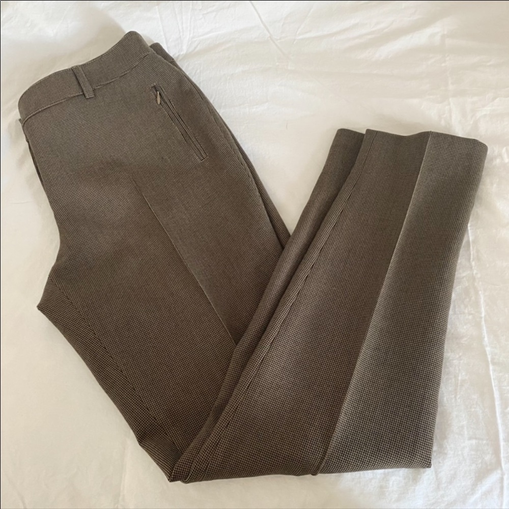 Akris Punto Micro Houndstooth Stretch Ankle Pant